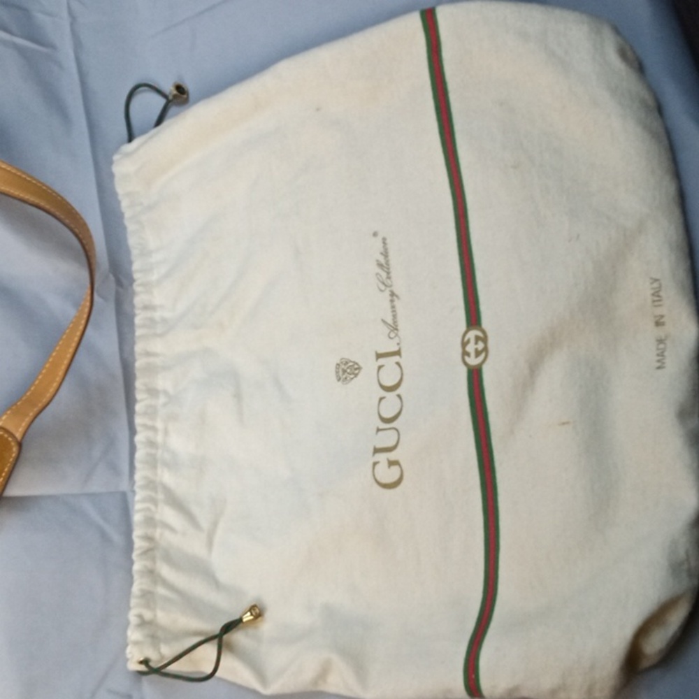 🗝️ Vintage Gucci Micro GG Cream and Tan Shoulder Bag - Picture 11 of 12